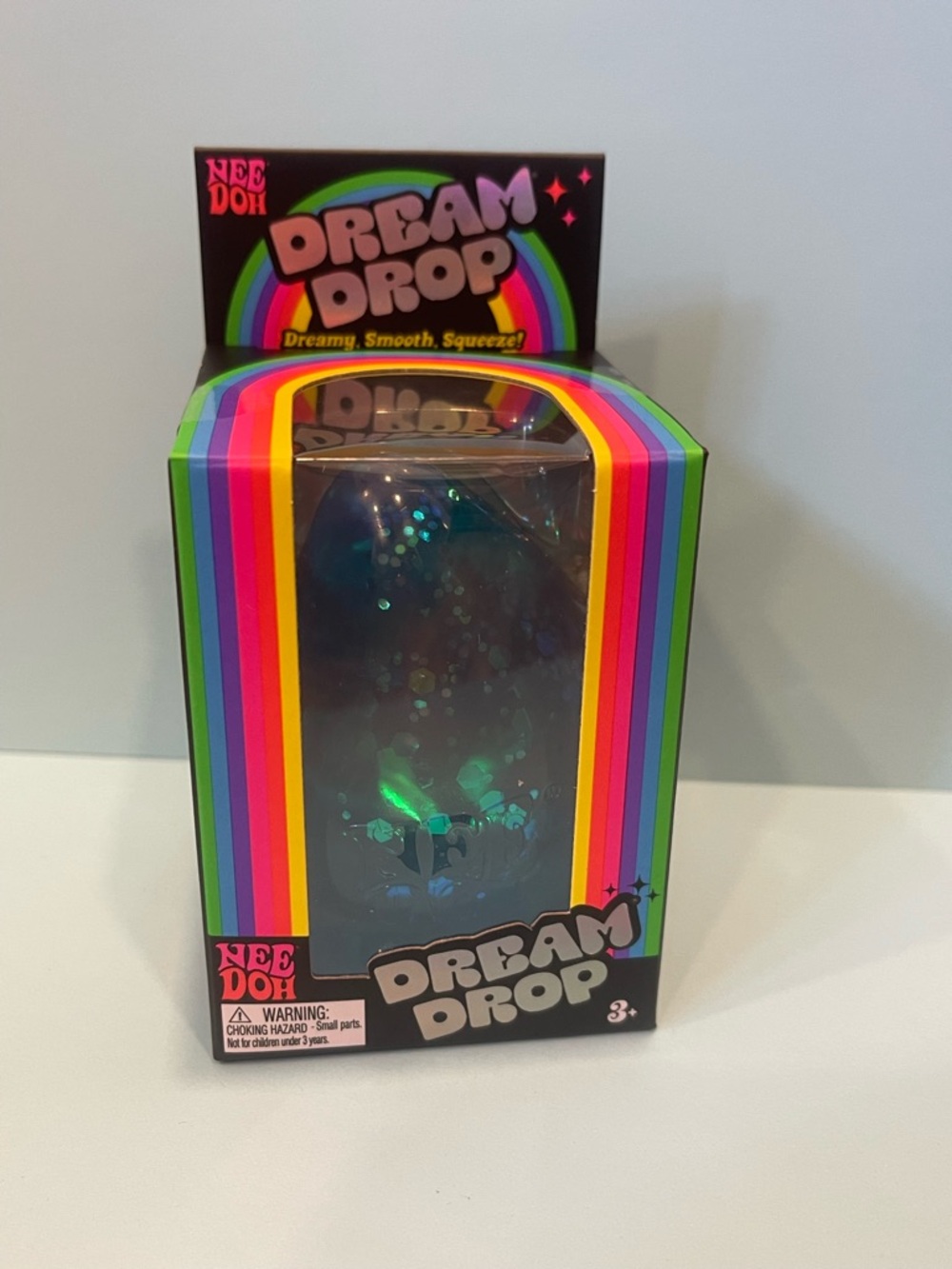 Dream Drop Kids Toy - Blue Green Glitter Squeeze